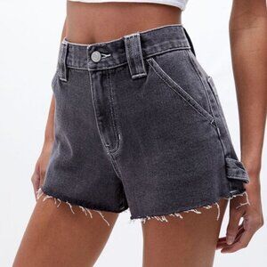 PacSun Women's Black Carpenter Shorts